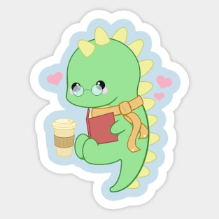 Dino Reading Sticker